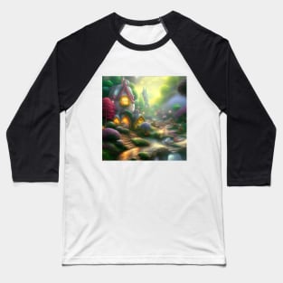 Fairy Village Baseball T-Shirt